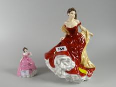 Royal Doulton Pretty Ladies figure - 'Winter Ball' together with Coalport figure 'Jessica'