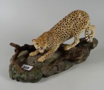 Beswick model of a leopard at a water hole