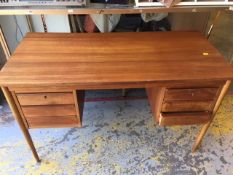 A 1970s teak desk
