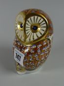 A Royal Crown Derby barn owl paperweight