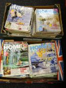 Large collection of BBC Homes & Antiques magazine from the 1990s