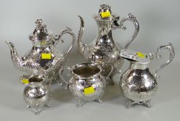 A five-piece EPNS teaset