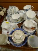 Wedgwood 'Clementine' patterned teaware & other