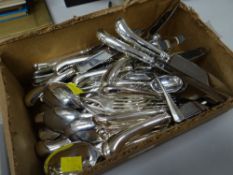 A box of Black & Barlow of Sheffield flatware