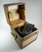 A WWII PERIOD RAF NAVIGATIONAL COMPASS ' Azimuth Circle No. 4 '. 6A/890 code to facia, model used in