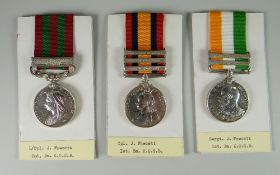 INDIA GENERAL SERVICE MEDAL 1895 with single clasp Punjab Frontier 1897-98 together with Queen's
