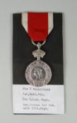 ABYSSINIAN WAR MEDAL inscription to reverse 988T Mulholland First Battalion the Kor Regiment (with