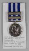 VICTORIAN EGYPT UNDATED MEDAL with two clasps, The Nile 1884-85 & El-Teb Tamaai, engraved 2700