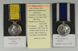 NAVAL LONG SERVICE & GOOD CONDUCT MEDAL (1848) engraved Thomas Murrow, Chief Boatman HM Coast GD, 81