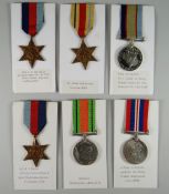 A COLLECTION OF WWII PERIOD MEDALS RELATING TO THE CAMPAIGNS AGAINST THE VICHY FRENCH to include