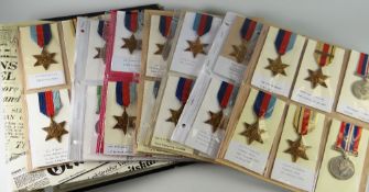 AN ALBUM OF WWII PERIOD MEDALS primarily the War in the Desert 1940-43 & Malta, focusing on the