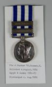 VICTORIAN EGYPT UNDATED MEDAL with two clasps Abu Klea & The Nile 1884-85, the worn engraving to