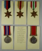 WWII PERIOD MEDAL GROUP comprising 1939-45 Star, Africa Star, Italy Star, War Medal 1939-45 & Africa