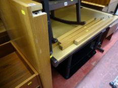 Light wood effect table, light wood effect desk etc