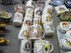Parcel of commemorative mugs