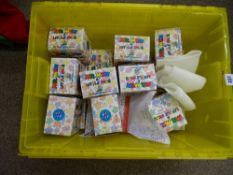 Tub of Mr Men and Little Miss items, all boxed