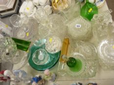 Large parcel of cut and other glassware