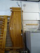 Metal finished standard lamp with reading lamp E/T