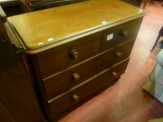 Pine chest of four drawers