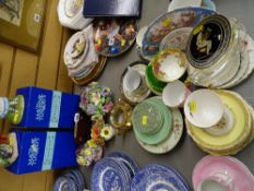 Generous quantity of cabinet china, posies, boxed 'Madame Tussauds' figures