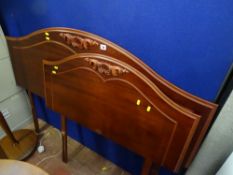 Pair of matching dark wood headboards