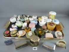 Mixed collection of trinket and pill boxes etc