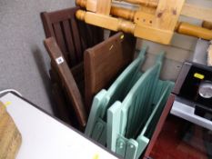Parcel of wooden garden furniture