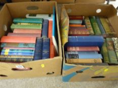 Two boxes of vintage books