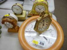 Parcel of mantel and bedroom clocks etc