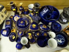Parcel of Limoges style and similar ornamental pottery