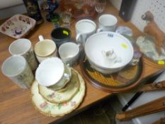 Mixed parcel of crockery including teaware, commemorative ware, Torquay ware etc