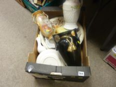 Box of mainly Staffs china