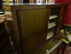 Mid Century small cupboard with concertina doors