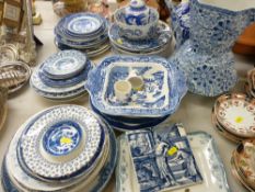 Excellent Cheung Wood & Sons jug, other blue and white china etc