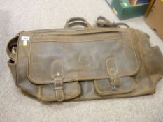 High quality leather effect travel bag