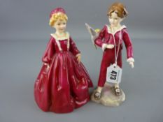 Two Royal Worcester figurines 'The Parakeet' no. 3087 and 'Grandmother's Dress' no. 3081