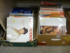 Large quantity of mixed LP records including 'Hancock's Half Hour' in two cases and two boxes