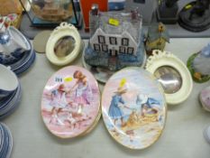 Series of four Royal Worcester display plates by Lynne Willey and similar items