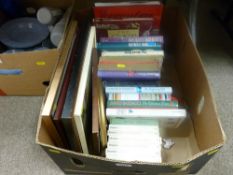 Box of mainly reference books including 'Observers', parcel of prints etc