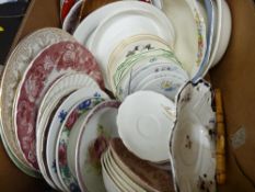 Box of mixed porcelain