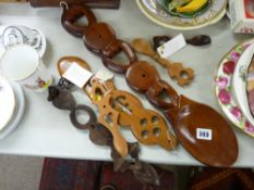 Quantity of treen lovespoons