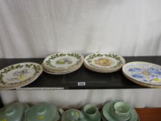 Quantity of Royal Grafton Christmas plates etc