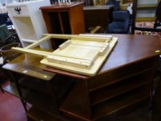 Parcel of occasional furniture including two tier occasional table, white painted three shelf