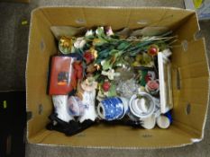 Box of mixed porcelain etc