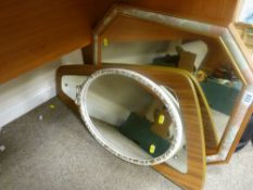 Parcel of assorted wall mirrors etc