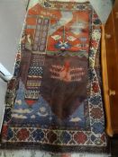 An old Baluchi rug, 130 x 90cms