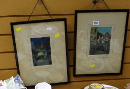 A pair of continental engravings