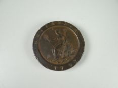 A George III Britannia bronze coin dated 1797