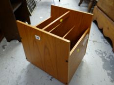 A small G-Plan style teak magazine rack