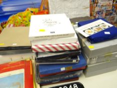 A large collection of collectors plates, many boxed